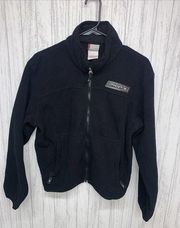 Womens Size 6 Spyder Fleece Zip Up Black EUC