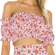 Yumi Kim Floral Cropped Cruise Top XS New