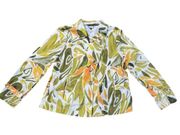 JOSEPH A. green & orange tropical print Jacket 16