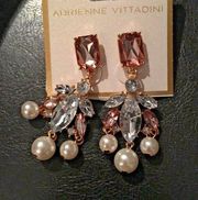 Adrienne vitaddini dressy stones pearls earrings