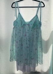 Victoria Secret vintage y2k barbie babydoll slip dress intimate lingerie size L