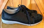 Dansko Harmony Black Suede Comfort Lace Up Sneakers  Women Sz 41/10.5-11