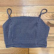 Iris Los Angeles houndstooth crop top glittery Crop Top Size M