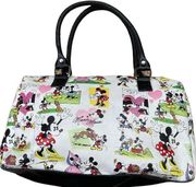 Disney Parks Mickey And Minnie Retro Handbag Satchel KG RR53.