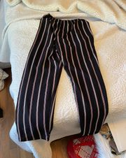 Brandy Melville Striped Brandy Pants