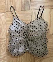 Polka Dot Sheer Top