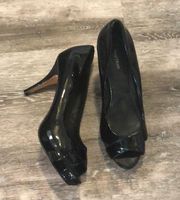 White House Black Market Patent Leather Heels 9