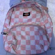 mini dickies pink checkered backpack