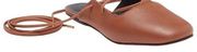 TIBI Lila Lace-up Gladiator Brown Ankle Slip ons Size 35 NWOB $350