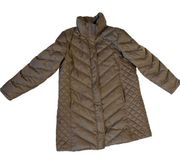 Kenneth Cole Reaction Long Down Puffer Size XXL Brown