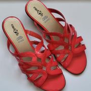 east 5th Eris Coral Patent Slide Sandals Size 9