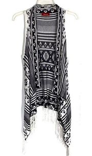 Panhandle Aztec Cardigan Black & White Size Small