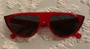 Authentic ALAIN MIKLI PARIS Miss J Red Cat Eye Sunglasses A05031