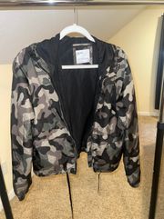 Camo Zip Up Wind Breaker