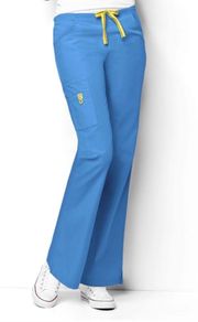 NWT  Blue Romeo Fit Flare Cargo Scrub Uniform Pants 3X Petite