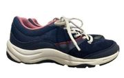 Vionic Kona Navy Blue Athletic Sneakers Trainers Orthaheel Lace Up Women size 5