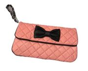 Forever 21 vintage Pink quilted bow clutch