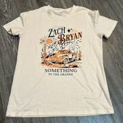 Zach Bryan something in the orange cream tee size small NWOT