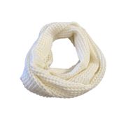 Women’s Scarves  Chunky knit Neutral Thick Infinity Scarf Cream OS