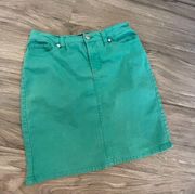 Nine West Jeans teal jean skirt size 6 / 28