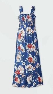 Isabel Maternity by Ingrid & Isabel Blue Floral Maxi Dress