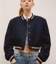 Zara Crop Bomber Jacket