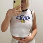 Dollskill O Mighty White Cheetah Tank Top