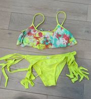 Forever 21 neon bikini in size small