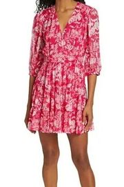 NWOT  Ulia Printed Surplice Mini Dress Size 1