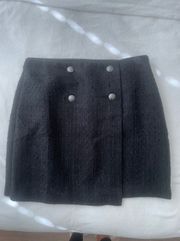 Black Tweed Skirt