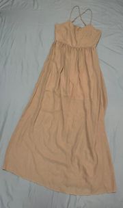 Tan maxi dress 