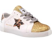 NIB Simply Southern Sz 9 Fancy Like Gold Glitter Star Sneakers