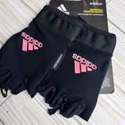 Adidas Women's Climalite Adjustable  Wrist Strap Sporty Training Gloves NWT