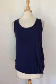 Solid Navy Blue PJ Tank Top