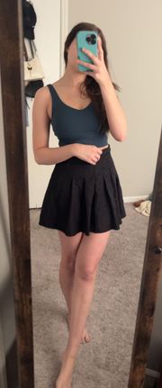 Black  Tennis Skirt