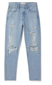 SLVRlake Roxy distressed straight leg denim jeans in mind made up new size 29