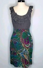 Maeve Seaside Fields Silk Paisley Dress - 4