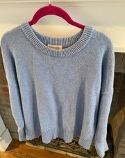 Philosophy Soft Baby Blue Crewneck Cozy Sweater size XL