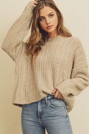 CLEARANCE SALE -The Hills Mock Neck Pullover Sweater