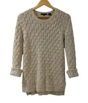 JEANNE Pierre Cottage Crewneck Long Sleeve Knit Sweater Size small