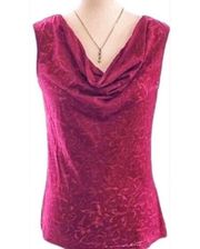 Maroon Sleeveless Blouse •Size Small