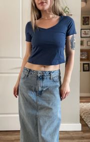 BLUE SHORT SLEEVE TOP