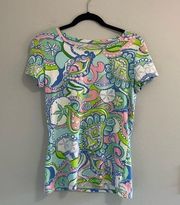 Women’s  tee Lilly Pulitzer Karrie Conch Republic Starfish small