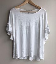 New‎ Halogen short sleeves Crewneck blouse top