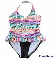 Ocean Pacific tribal print swimsuit