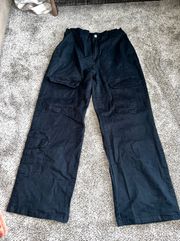 black cargo pants