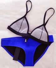 Black Cobalt Blue Swimsuit