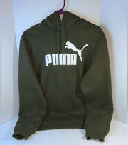 Women’s puma pullover green hoodie sweatshirt size medium