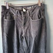 Grey Corduroy Straight Jeans Sonoma