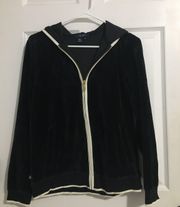 CHAPS velvet zip-up